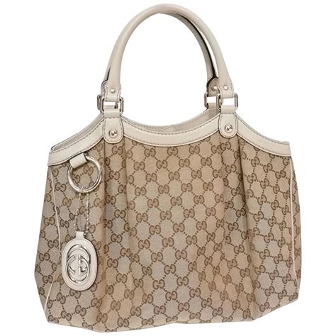 gucci monogram white bag|pre owned Gucci handbags.